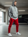 Spodnie męskie dresowe czerwone Dstreet UX2711