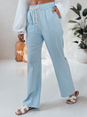 Spodnie damskie casualowe wide leg BOHO DAY jasnoniebieskie Dstreet UY2651