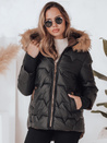 Kurtka damska zimowa SNOWMISS pikowana czarna z kapturem Dstreet TY4999