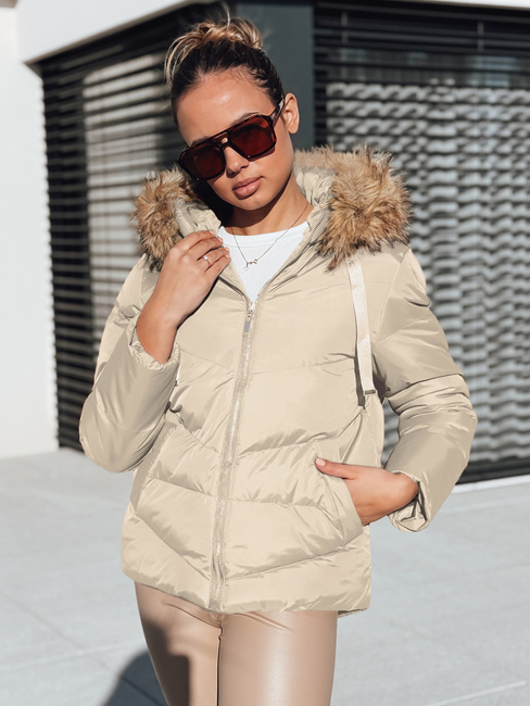 Kurtka zimowa damska pikowana khaki Dstreet TY5410