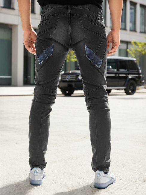 Spodnie męskie czarne Dstreet UX3800