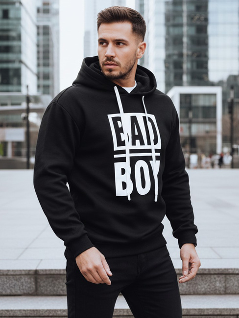 Bluza męska z kapturem czarna Dstreet BX5925