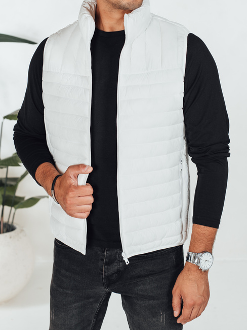 Kamizelka męska pikowana biała Dstreet TX5083