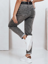 Jeansy damskie mom fit szare Dstreet UY2751