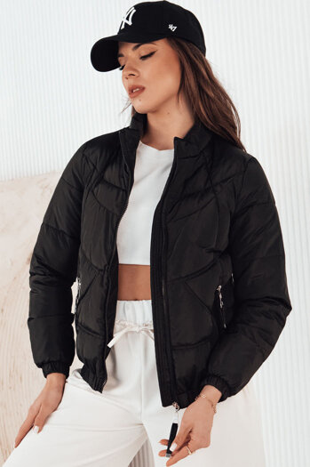 Kurtka przejściowa damska pikowana SALECA czarna Dstreet TY4250