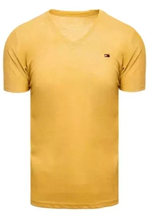 T-shirt męski basic musztardowy Dstreet RX4998