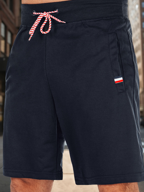 Spodenki męskie dresowe granatowe Dstreet SX2483