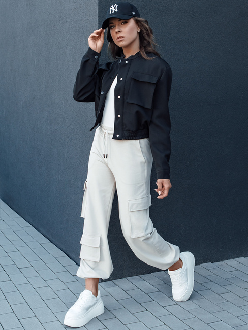 Kurtka damska bomberka PRIEV czarna Dstreet TY4307