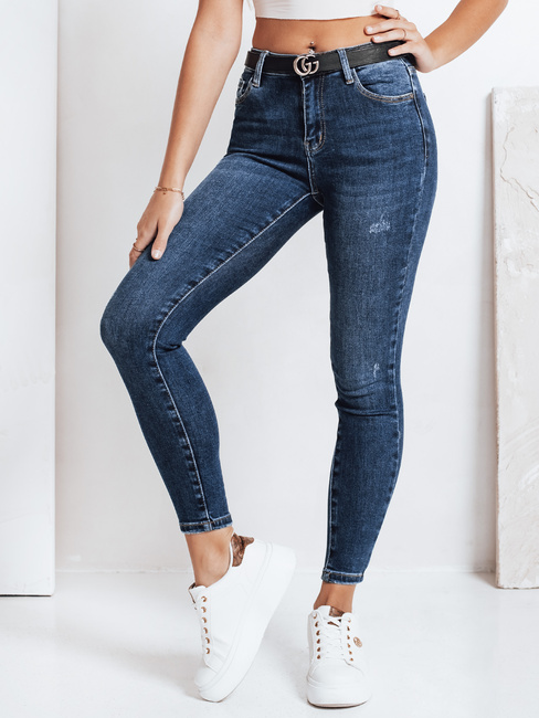Jeansy damskie skinny granatowe Dstreet UY2817