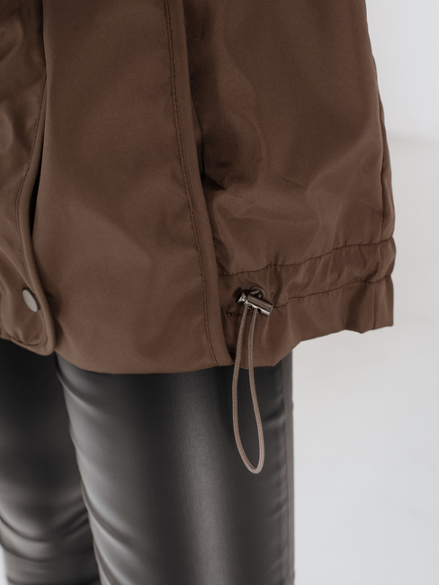 Kurtka przejściowa damska ORLANDO brązowa Dstreet TY3610