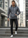 Bluza męska z kapturem szara Dstreet BX5946