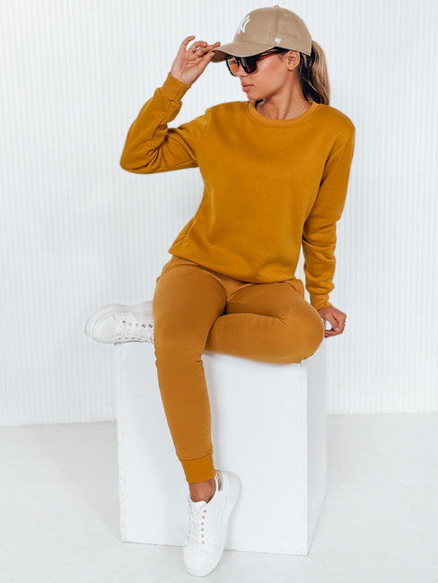 Komplet damski dresowy FITT kamelowy Dstreet AY0505