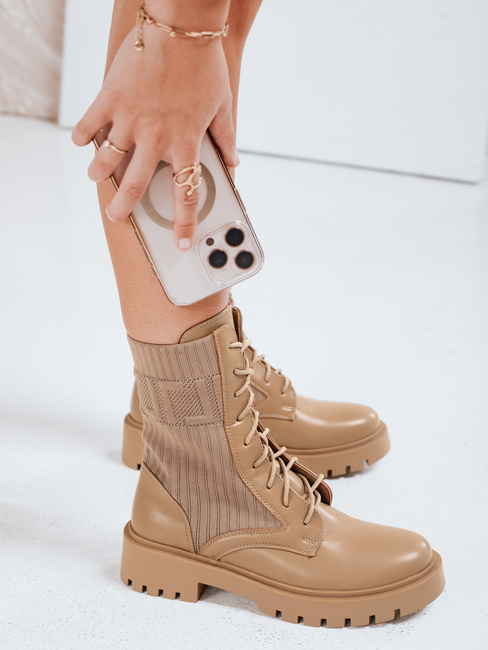 Botki damskie CALLA khaki Dstreet ZY0381
