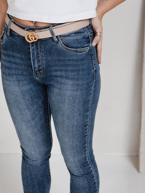 Jeansy damskie skinny niebieskie Dstreet UY2816