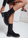 Botki damskie skarpetowe czarne Dstreet ZY1133