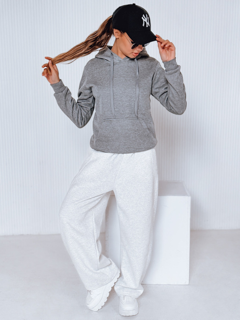 Bluza damska BASIC z kapturem antracytowa BY0172