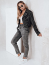 Jeansy damskie mom fit szare Dstreet UY2751