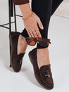 Mokasyny damskie zamszowe brązowe Dstreet ZY1181