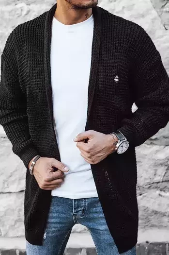 Sweter męski czarny Dstreet WX1985