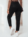 Spodnie damskie one size LEOCINCIN z paskiem czarne Dstreet UY2260