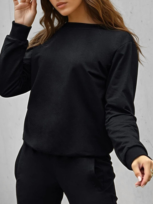 Bluza damska klasyczna czarna Dstreet BY1545