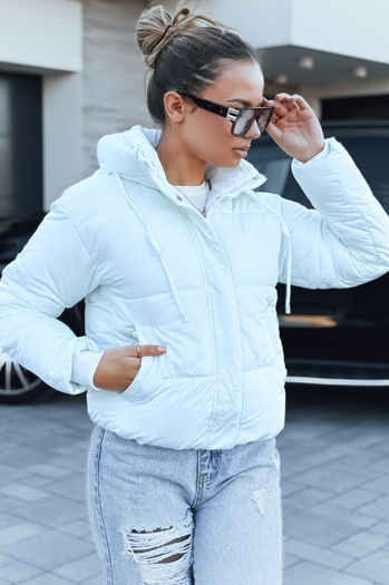 Kurtka damska zimowa krótka pikowana biała Dstreet TY5431