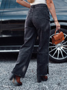 Spodnie damskie JEANDII jeansowe baggy z przetarciami czarne Dstreet UY2209