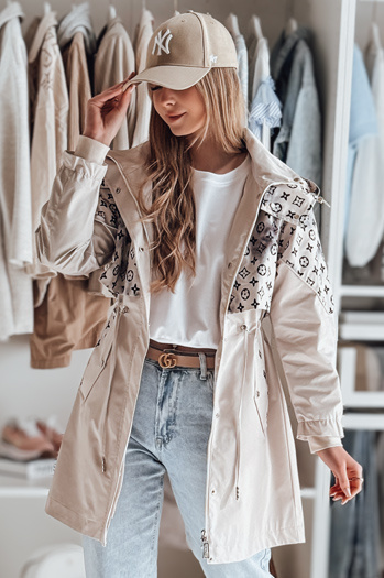 Kurtka przejściowa damska parka FERIPARKA beżowa Dstreet TY4874