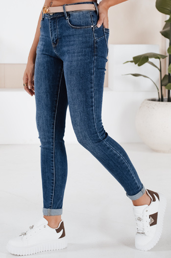 Spodnie damskie jeansowe DIVETTI ciemnoniebieskie Dstreet UY2252