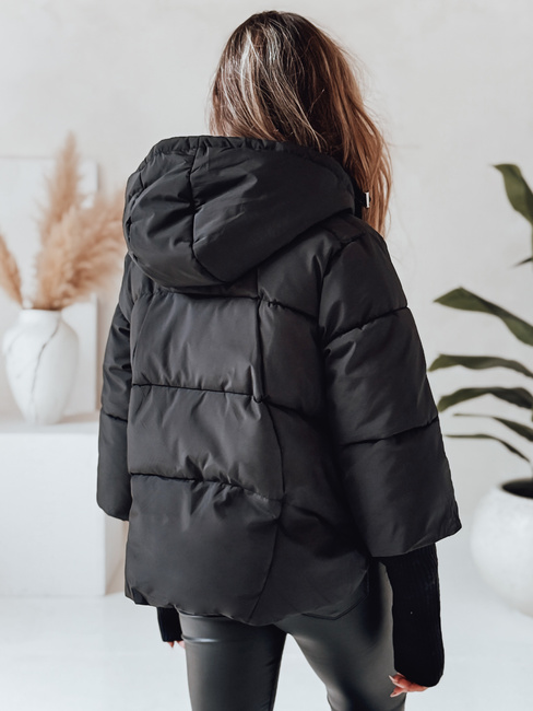 Kurtka damska zimowa MISSLAYER z kapturem czarna Dstreet TY5034