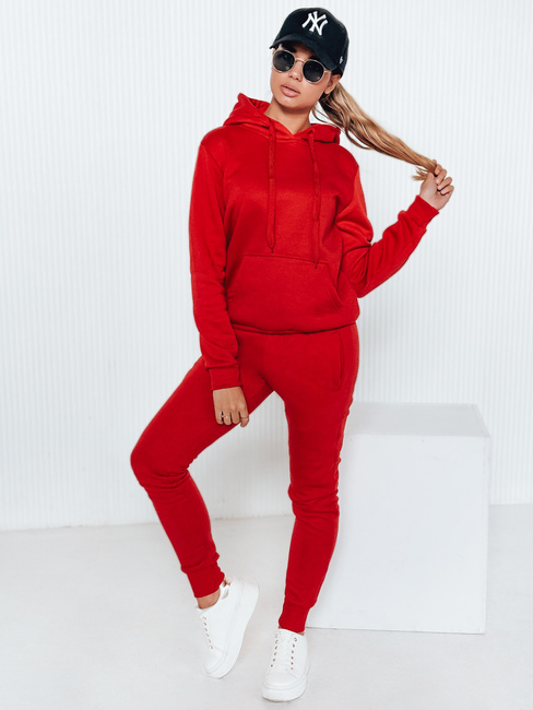 Komplet damski dresowy DRESSLILY czerwony AY0328
