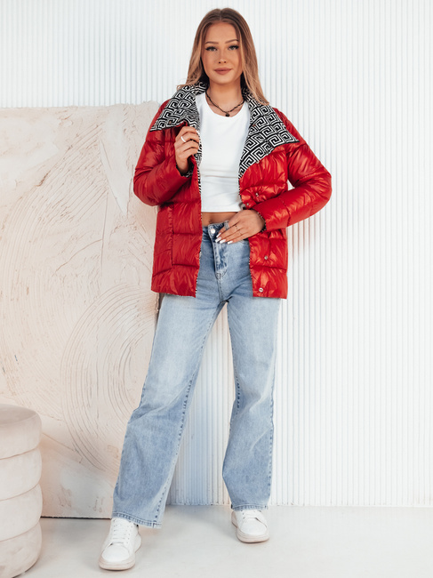 Kurtka przejściowa damska pikowana DELSY czerwona Dstreet TY4122
