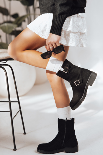 Buty damskie czarne Dstreet ZY1218