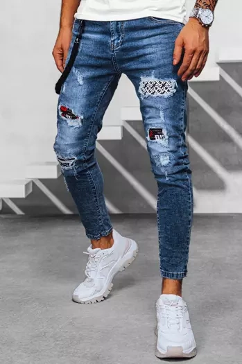 Spodnie męskie jeansowe niebieskie Dstreet UX3933
