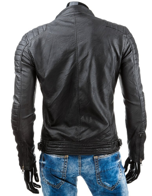 Kurtka męska skórzana czarna TX3247