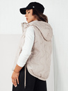 Kamizelka pikowana damska TREOS jasnoszara Dstreet TY4217