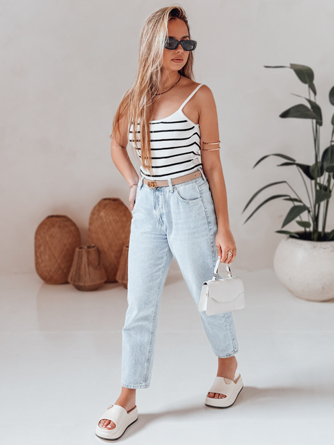 Body one size w paski STRIP BACK białe Dstreet RY2901