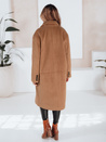 Płaszcz zimowy damski długi oversize kamelowy Dstreet NY0766