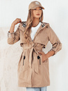 Kurtka przejściowa damska parka CIVIT beżowa Dstreet TY4215