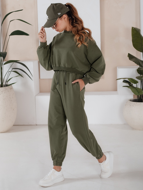 Komplet damski dresowy SOLIR khaki Dstreet AY1019