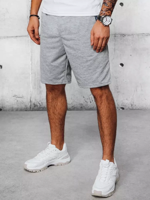 Spodenki męskie dresowe jasnoszare Dstreet SX2197