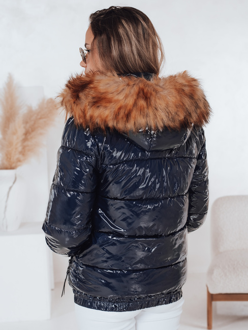 Kurtka zimowa damska z kapturem MELANI granatowa Dstreet TY4487