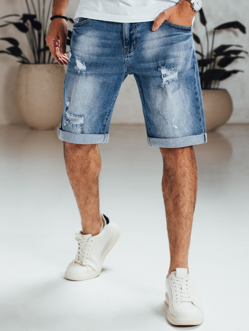 Spodenki męskie jeansowe niebieskie Dstreet SX2562