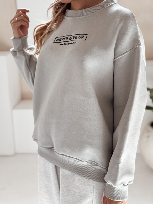 Bluza damska oversize NEVER szara Dstreet BY1230