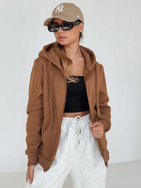 Bluza damska VICTORIA brązowa BY1396