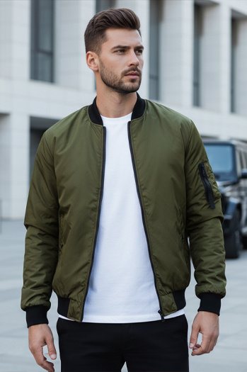 Kurtka męska bomber jacket zielona Dstreet TX4425