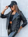 Kurtka skórzana damska ramoneska MODE MOSAIC czarna Dstreet TY3893
