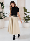 Spódnica midi damska jasnobeżowa Dstreet CY0477