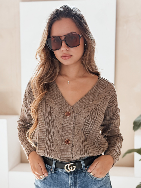 Sweter damski DESTANY beżowy Dstreet MY1738