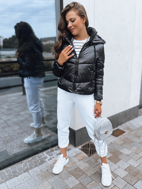 Kurtka przejściowa damska pikowana LOLAROSE czarna Dstreet TY3684